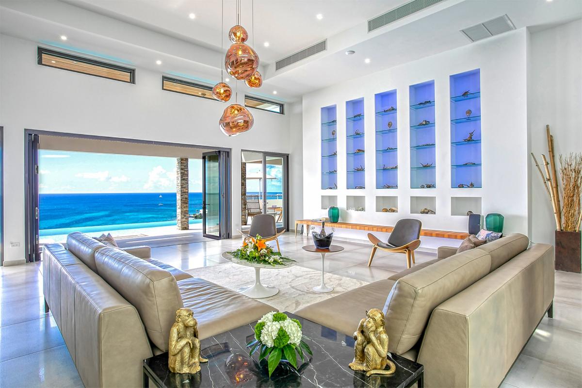 7 bedrooms luxury villa rental St Martin - Sofa
